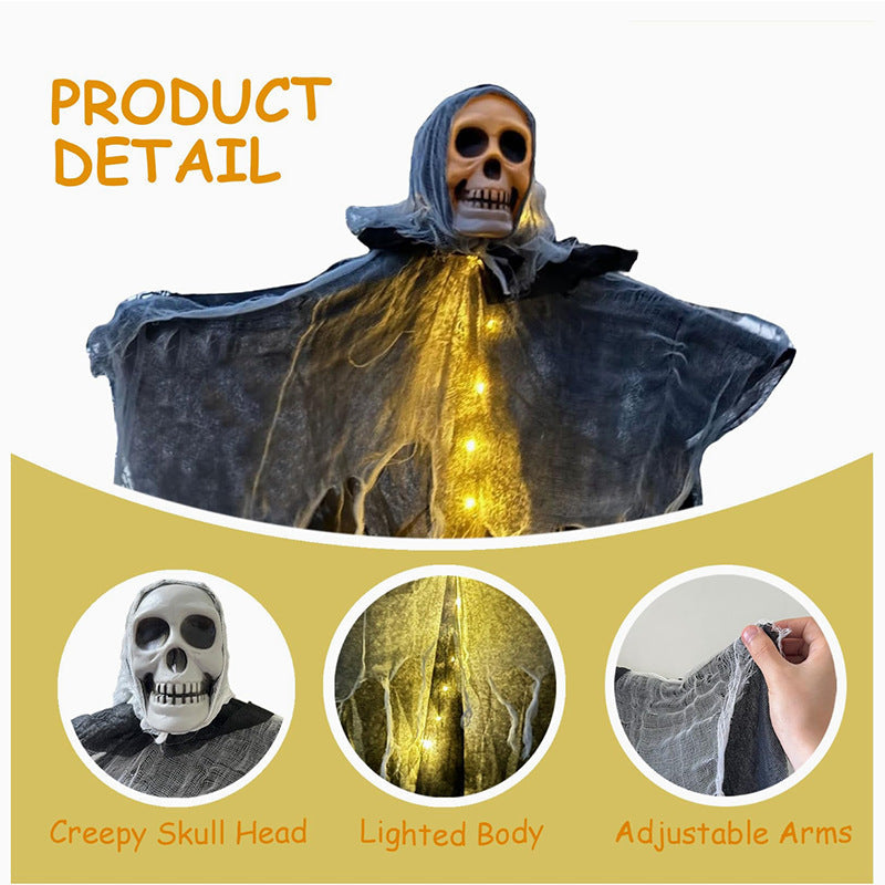 Hanging Ghost Decoration for Halloween – 85cm Available in Multiple Colors