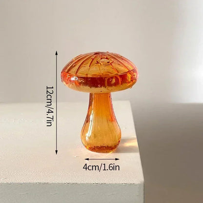 Mushroom-Shaped Glass Vase for Hydroponics | Decorative Table Terrarium