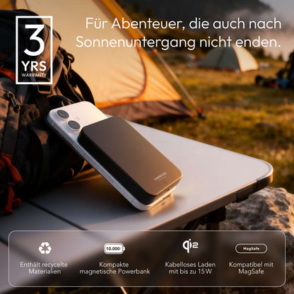 Magnetic Wireless Power Bank 10,000 mAh | Sleek Qi2 Charger