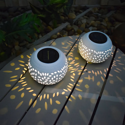 Solar-Powered Table Lamp with Motion Sensor