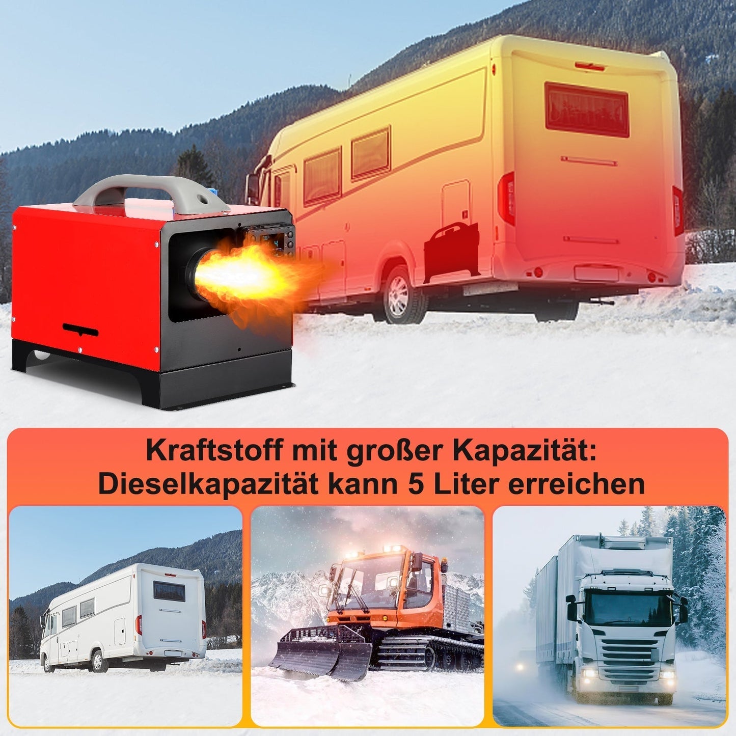 12V Diesel Parking Heater for Cars - 8KW