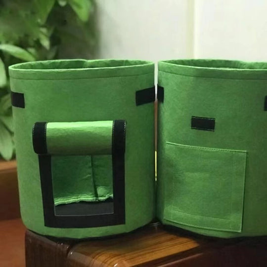 Versatile Garden Grow Bag with Viewing Window | Ideal for Vegetables & Herbs | Breathable with Carry Handles