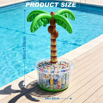 Inflatable Ice Bucket Cooler in Coconut Tree Design