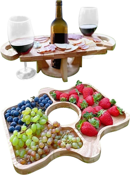 Keep Wine and Snacks Handy for Outdoor Relaxation