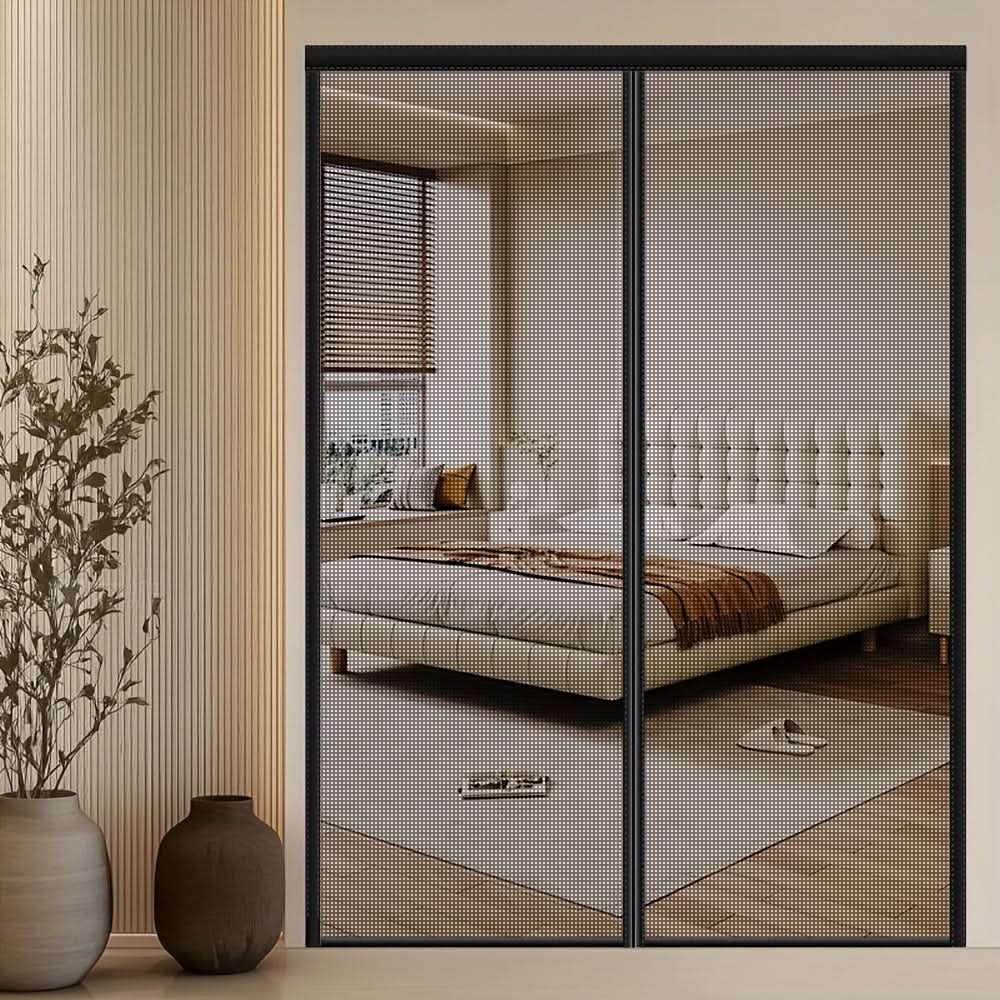 Hands-Free Magnetic Mosquito Screen Curtain for Insect Protection