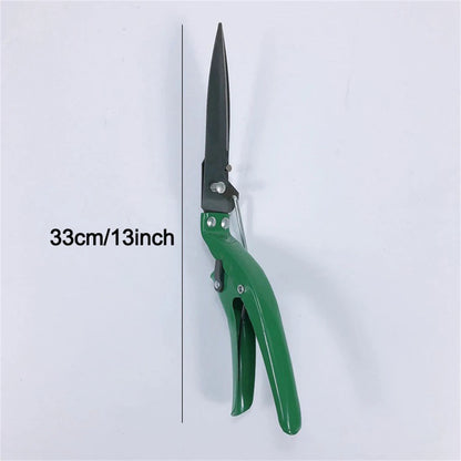 33 cm Precision Steel Grass Shears with Rotating Blades