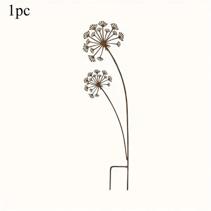 Decorative Metal Garden Stake Flower | Outdoor Bed and Balcony Decor
