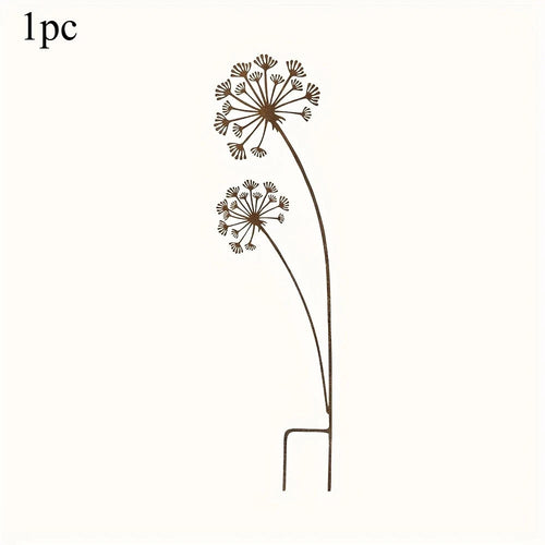 Decorative Metal Garden Stake Flower | Outdoor Bed and Balcony Decor