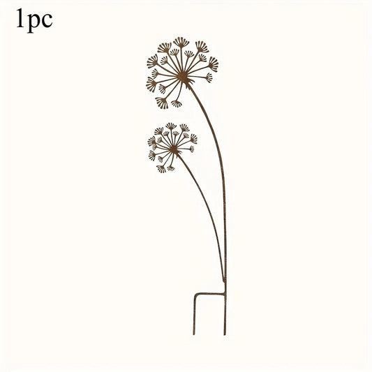 Decorative Metal Garden Stake Flower | Outdoor Bed and Balcony Decor