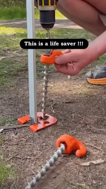 2+2 FREE | Metal Tent Pegs - Rustproof Anchors [Last Day Discount]