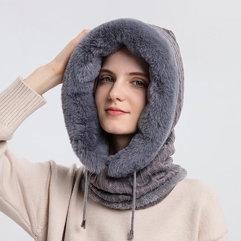 Women's Versatile 3-in-1 Winter Beanie with Face Shield