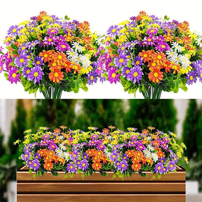 Artificial Daisies – 33 cm | UV Resistant | Decorative Floral Accents for Home & Wedding