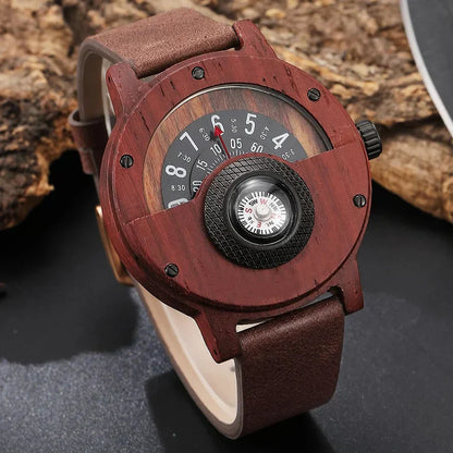 Wooden Watches with Leather Strap