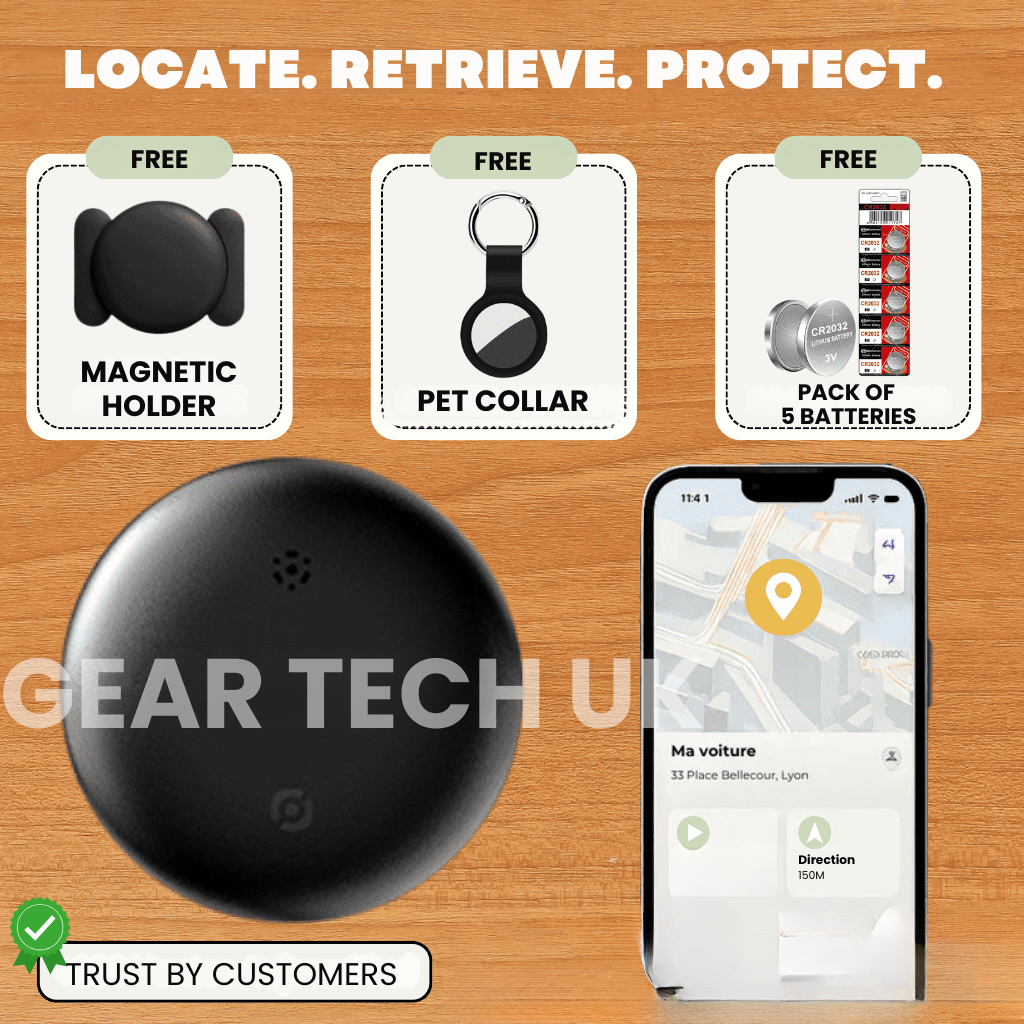 GPS Motorcycle Tracker - No Subscription, Works with Android & iOS