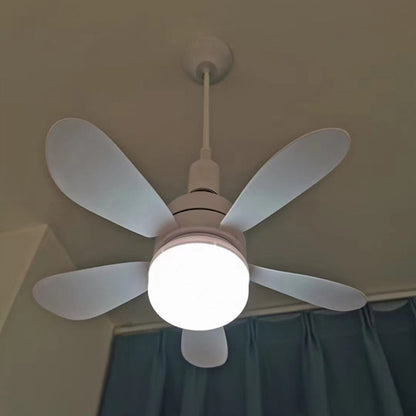 Remote-Controlled 2-in-1 Ceiling Fan Light with E27/B22 Base