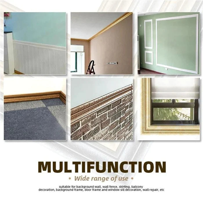 Self-Adhesive 3D Wall Molding - Eco-Friendly Decorative Trim