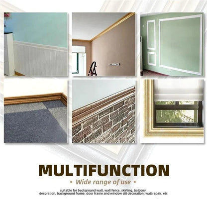 Self-Adhesive 3D Wall Molding - Eco-Friendly Decorative Trim