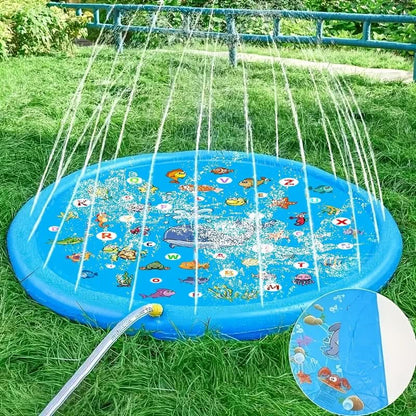 Educational Splash Play Mat for Interactive Water Fun