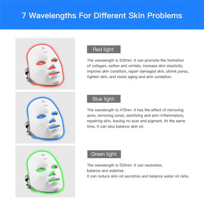 Revitalizing LED Facial Mask for Radiant Skin