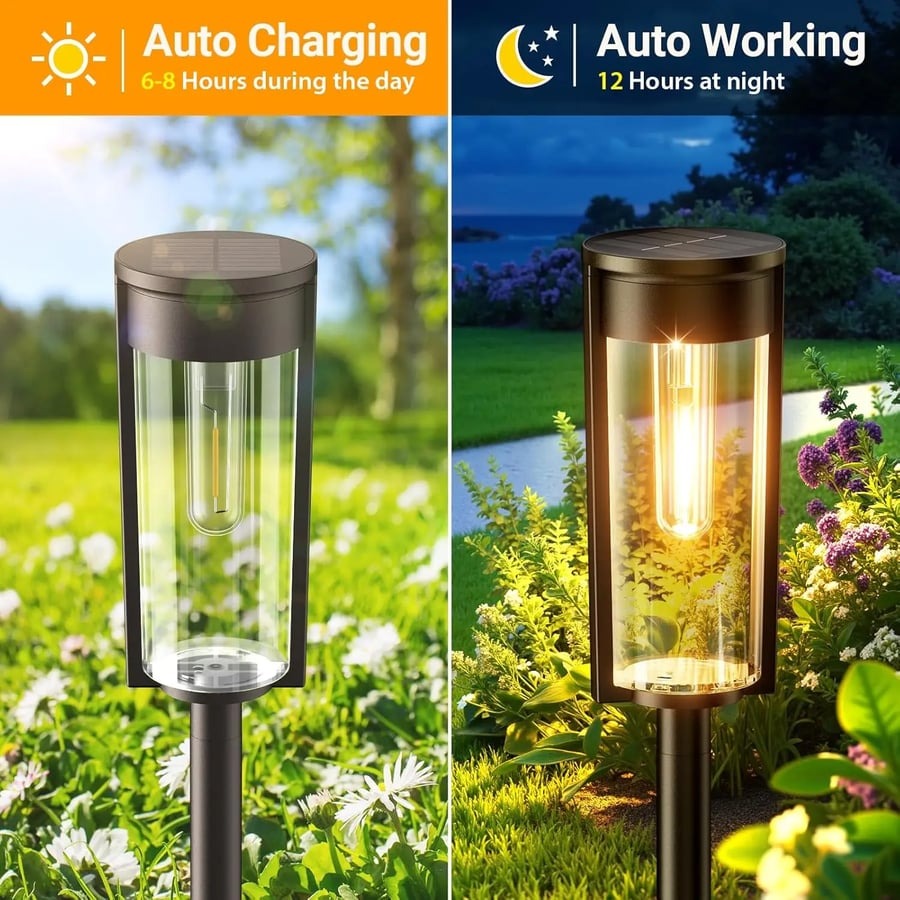 Seamless Solar Garden Path Lighting for Walkways