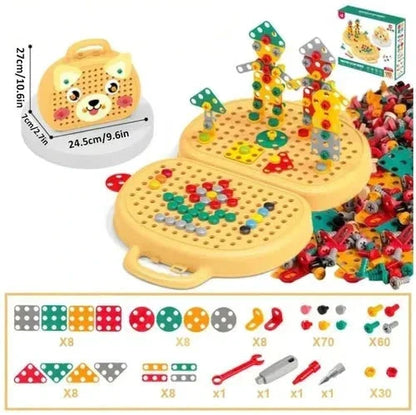 Creative Builder Set with Toy Drill | Imaginative Construction Kit