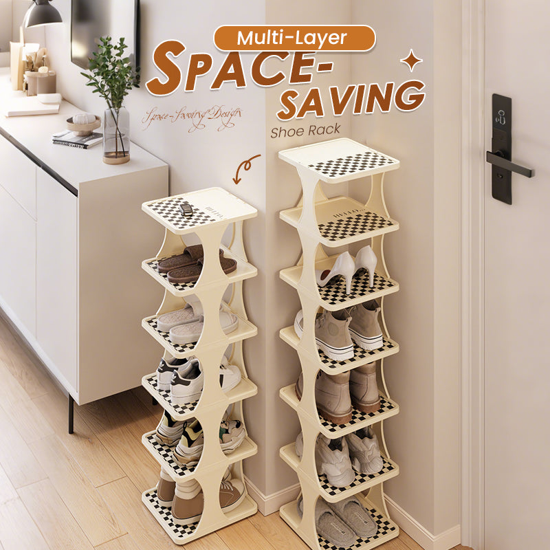 Stackable Vertical Shoe Rack for Instant Clear Floors