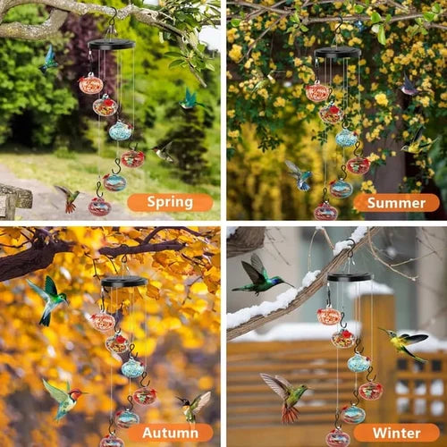 Hummingbird Feeder with Double Design – Durable and Weather-Resistant Wind Chime