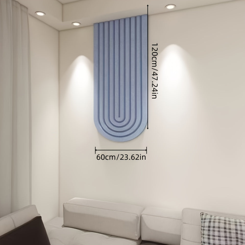 Large Curved Felt Bulletin Board – Self-Adhesive Wall Decor in Polyester