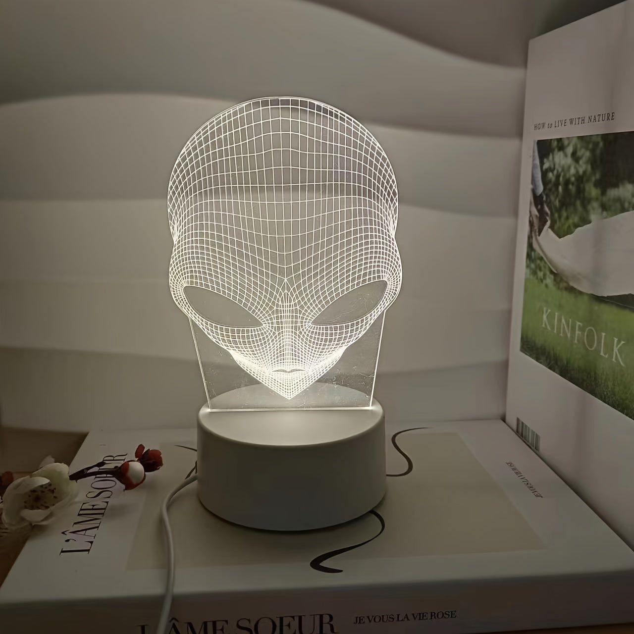 3D Alien LED Lamp with Touch Control and Color Changing Light