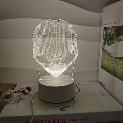 3D Alien LED Lamp with Touch Control and Color Changing Light