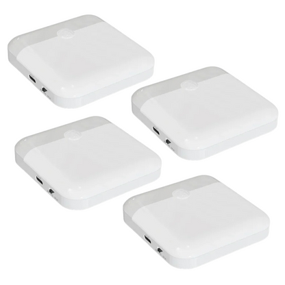 Square LED Lamp with Motion Sensor and Type-C Charging