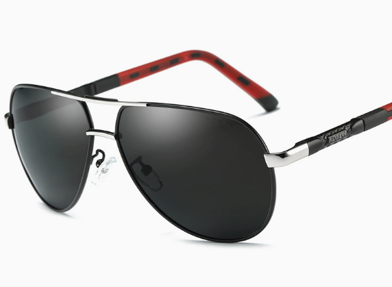Men's Polarized Sunglasses in Vintage Aluminum Frame