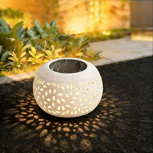 Portable Solar-Powered Table Lamp for Cozy Outdoor Illumination