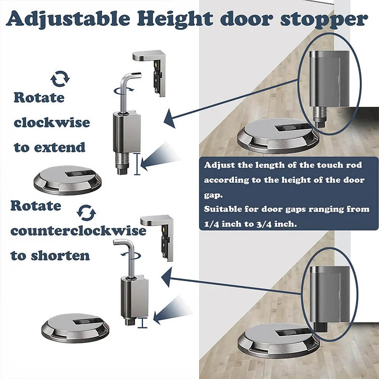Floor Door Stopper for Quiet Protection & Stability
