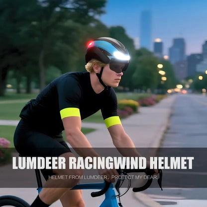 Smart LED Bicycle Helmet with Turn Signals and Triple Layer Safety