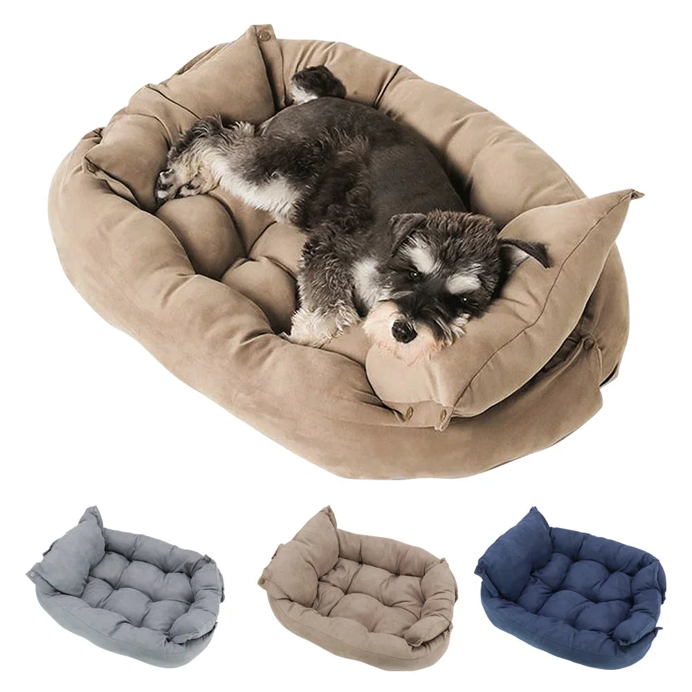3-in-1 Pet Bed for Warmth and Comfort