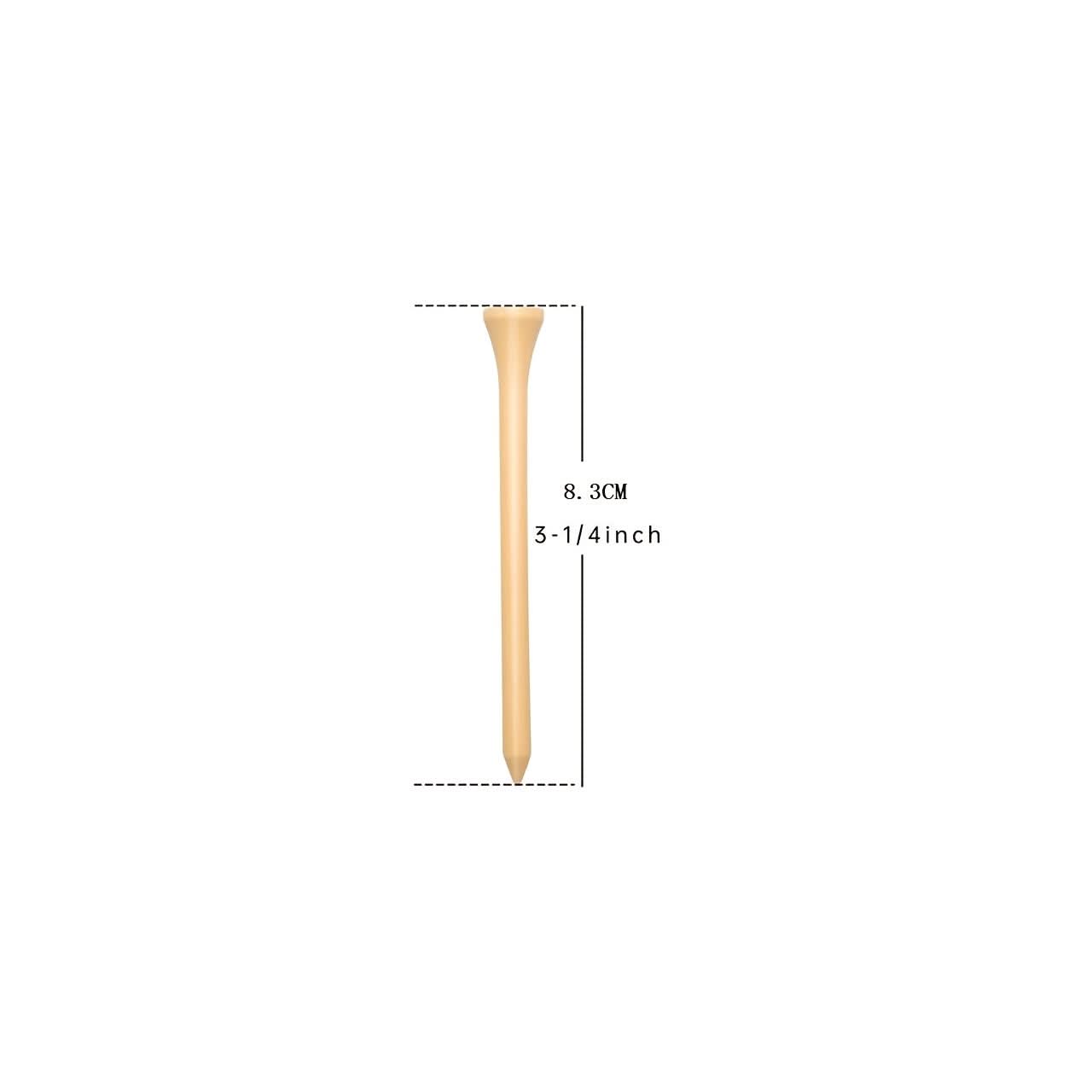 100-Pack of High-Quality Wooden Golf Tees