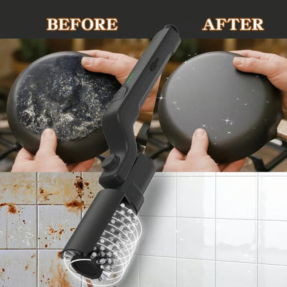 Rechargeable Electric Grill Cleaner with Rotating Brush Head