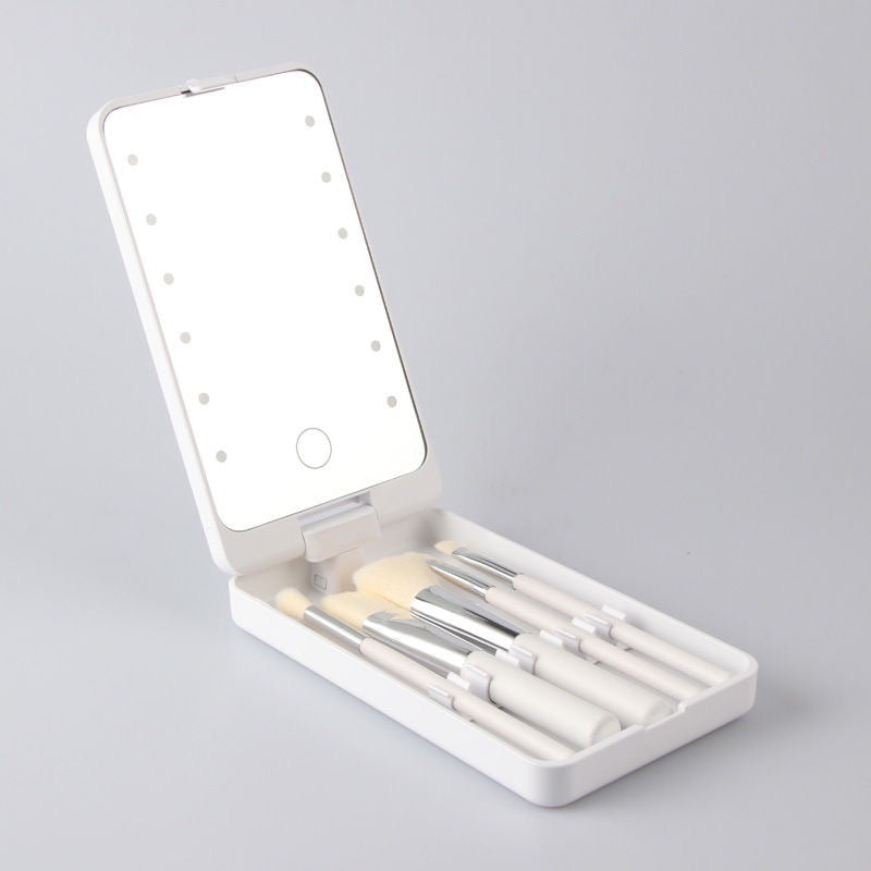 Flawless Makeup Application with Clean Brushes and Ideal Lighting