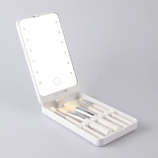 Flawless Makeup Application with Clean Brushes and Ideal Lighting