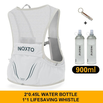 Lightweight Running Vest with 2 Soft Bottles for Trail Running