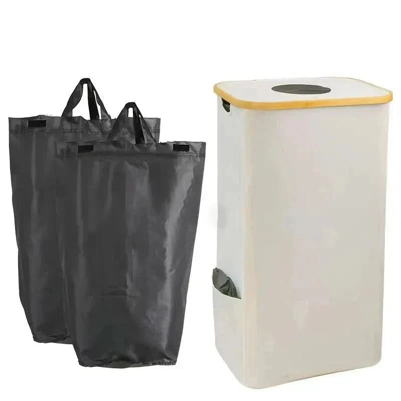 Compact 100-Liter Recycling Organizer | Foldable Waste Separator for Easy Storage