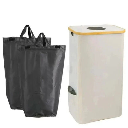 Compact 100-Liter Recycling Organizer | Foldable Waste Separator for Easy Storage