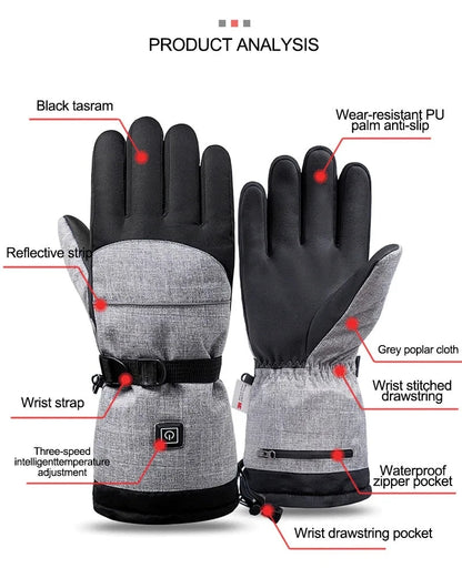 Heated Gloves for Winter – Waterproof and Windproof for Motorcycle and Outdoor