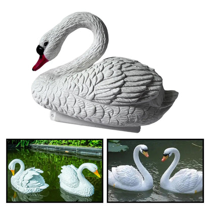 Floating Swan Pond Ornament | Realistic Design | Durable & Waterproof | 30 cm