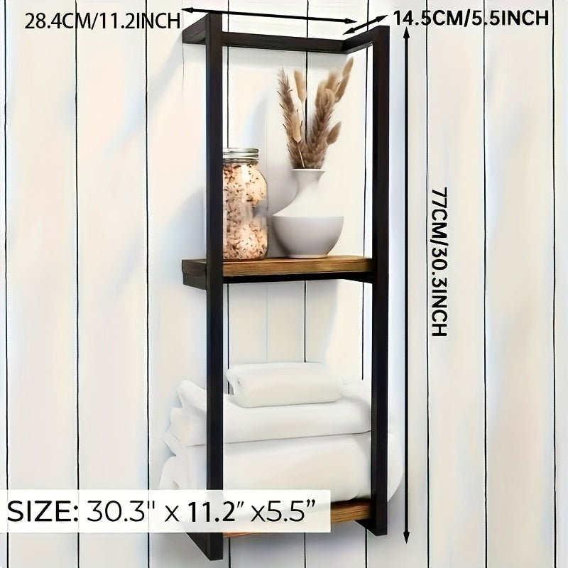 Space-Saving Towel Rack - Ideal for a Tidy Bathroom