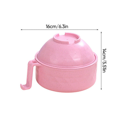 Convenient 1200ml Microwave Noodle Bowl with Strainer