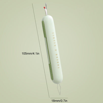 Dual Function Needle Threader and Stitch Remover Tool