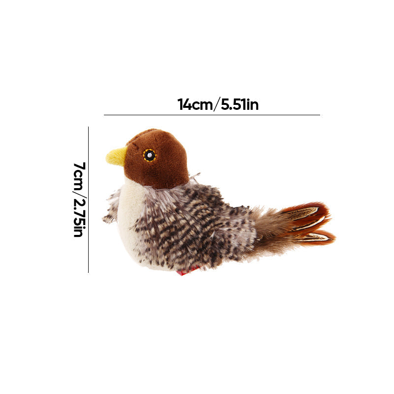 Interactive Chirping Bird Toy for Cats