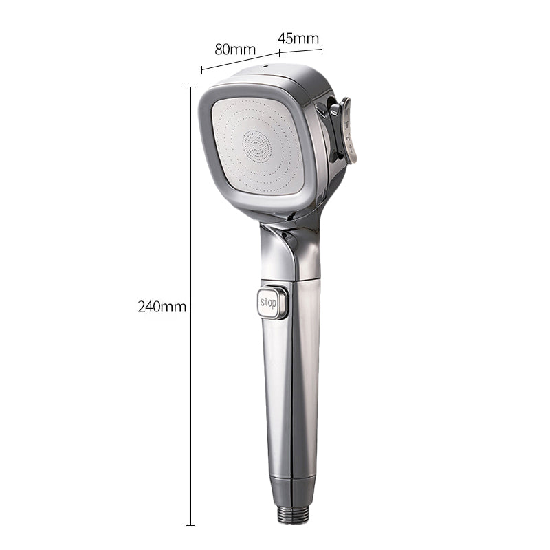 Versatile Handheld Shower Head with 4 Spray Modes & Pause Feature